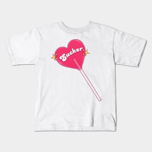 Heart Sucker Lollipop Kids T-Shirt